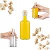 Tadek Glass Bottle 250ml For Liqueurs Alcohol Juice With Cork