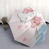 1pc Hello Kitty Cherry Blossom Umbrella - Automatic Opening & Closing, Portable 3-Fold Design with Iron Frame, Outdoor Umbrella for Festivals, Fans, T