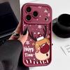 Christmas Elk Pattern Case For iPhone 17 Air 16e 16 15 14 Pro Max 13 17 Pro Max 17 Pro 17 Shockproof Soft TPU Silicone Phone Cover Funda