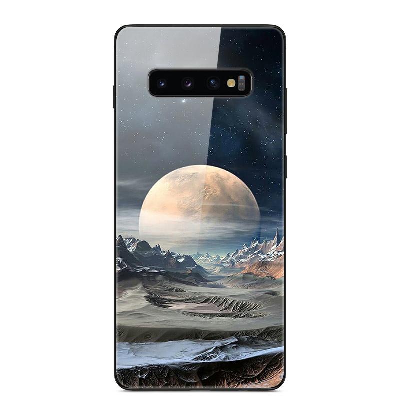 For Samsung S10 Plus Case Tempered Glass Hard Phone Back Cover Coque For Samsung Galaxy S10E S 10 5G S10plus Bumper Cases Capa