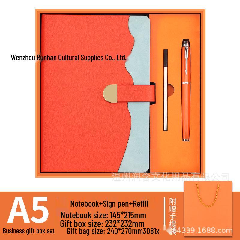 A5 Notebook & Thermos Cup Set: Custom Gift Box with Temperature Display Cup for Business Gifts