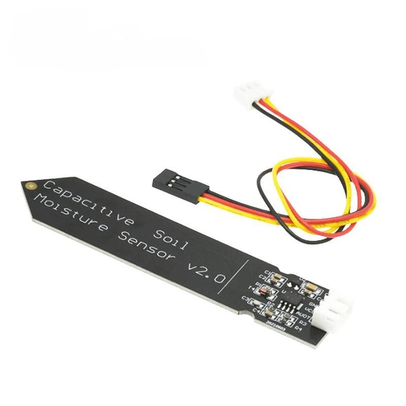 Kit de Sensor Capacitivo de Humedad del Suelo con Módulo de Relé para Jardinería DIY Detección de Humedad