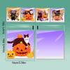 100PCS Mixed Pattern Halloween Candy Bags 10*10cm+3cm OPP Sugar Cookies Bag Self-sealing Transparent Cellophane