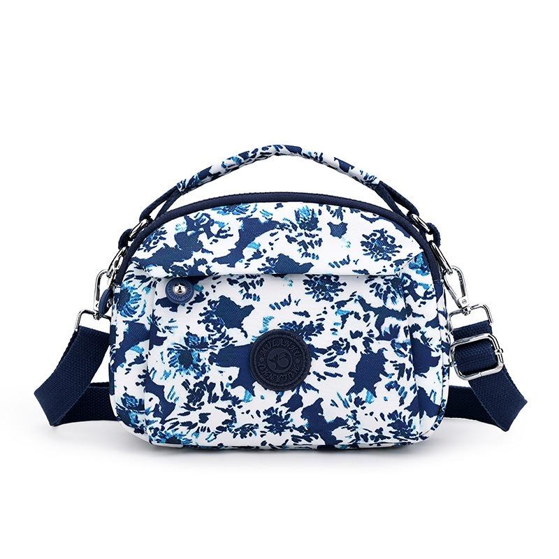 Modische bedruckte Schultertasche neu Mehrfachfach lässiger Trend Umhängetasche Nylon vielseitige Tasche Damen