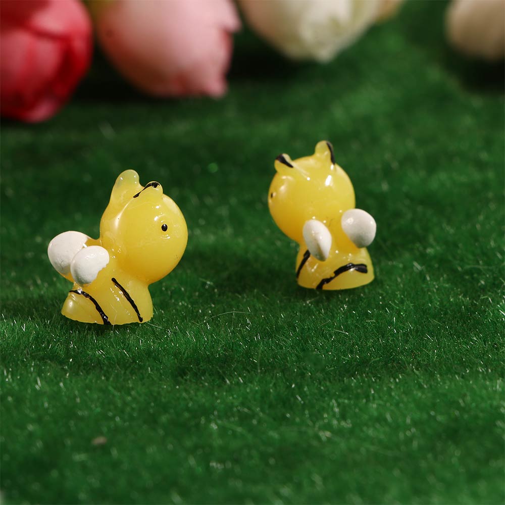 

Желтый мох Творческие милые поделки Садоводство Фея Садовые аксессуары DIY Мох Микро Ландшафт Смола Медоносная пчела Декор