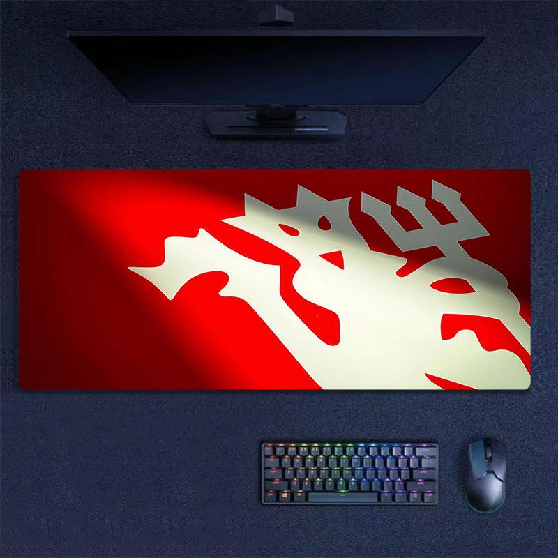 Man Utd Mouse Pad, Large Gaming Desk Mat, Non-slip XXL Mousepad for Laptop & Tablet, Mini PC Playmat with Stitched Edges