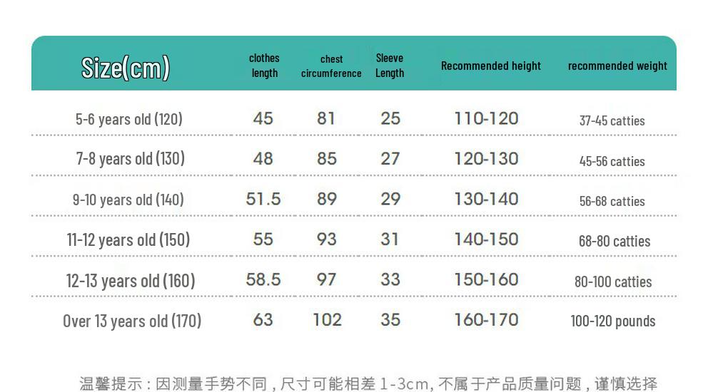 Xiao Yin Man Mädchen 10A Antibakterielles Reines Baumwoll-Kurzarm-T-Shirt