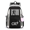 Football Star Cute Backpack Cr7 Primary And Secondary School Student Schoolbag Color Matching Waterproof And Wear-Resistant Backpack