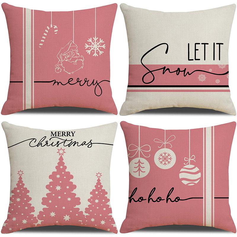 Christmas Pillowcase Combination Multi-patterned Cushion Party Festive Sofa Living Room Pillowcase Pillowcase