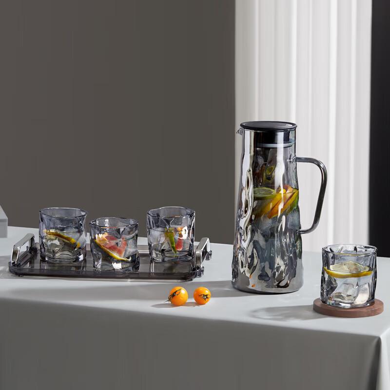 

Набор из 7 бокалов для напитков BOLIDOMI Fog Shadow из боросиликатного стекла