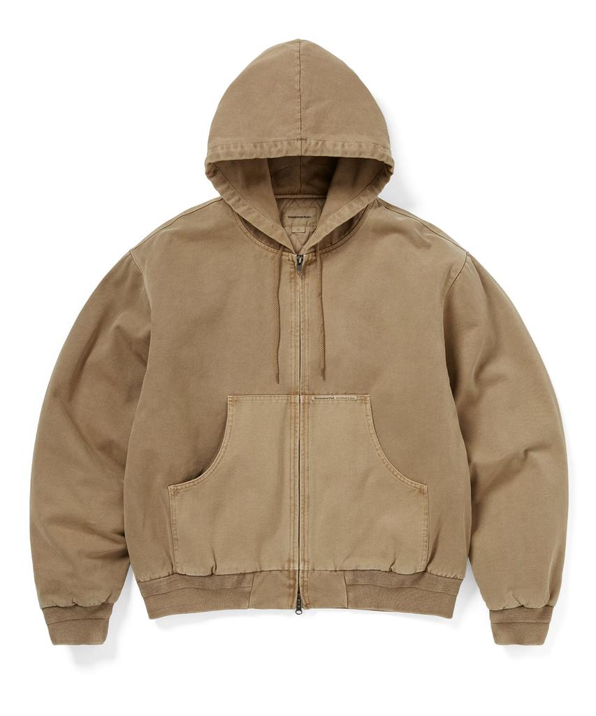 Thisisneverthat Overdyed Hooded Jacket Brown