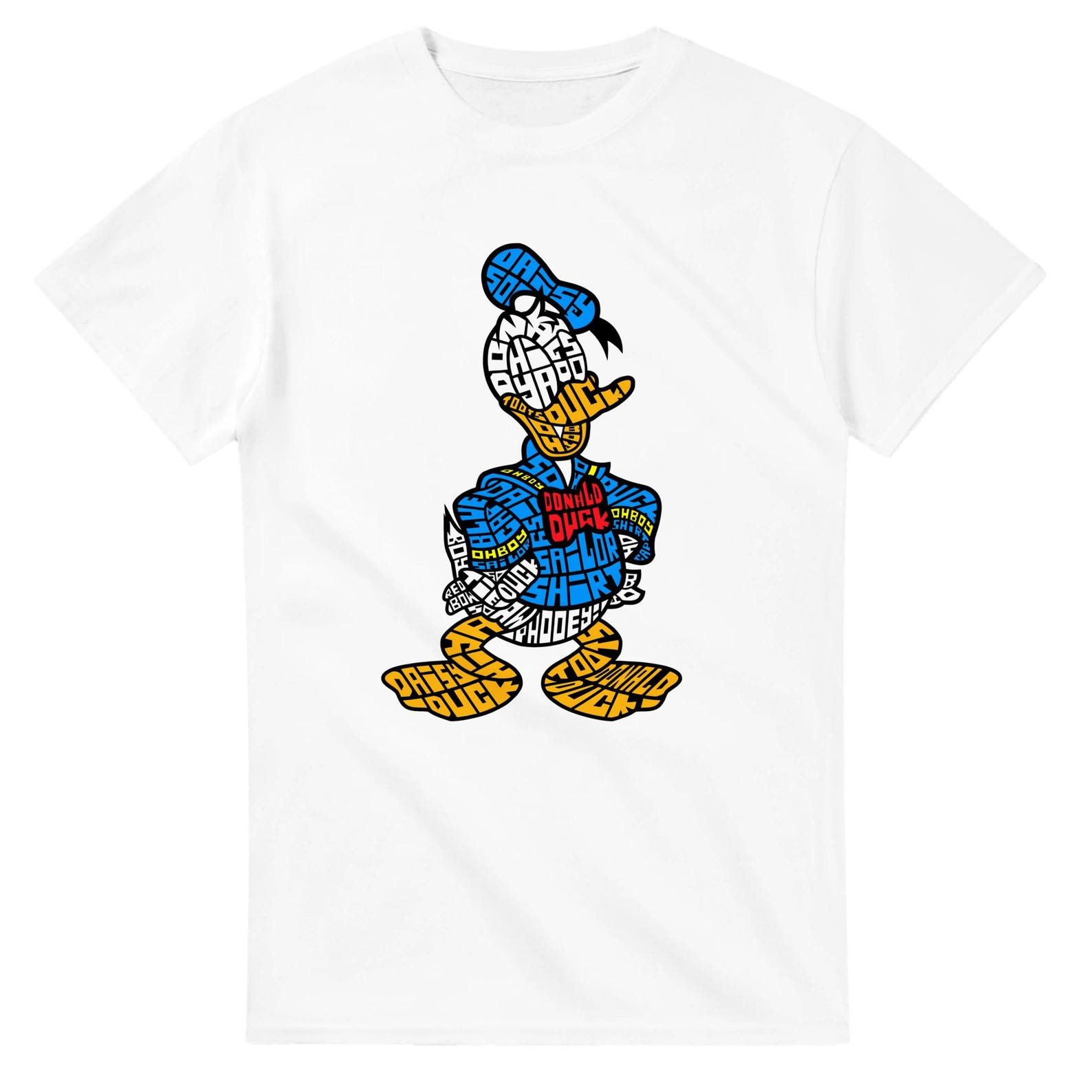 Donald Duck Heavyweight Unisex Crewneck T shirt | Gildan® 5000 2XL