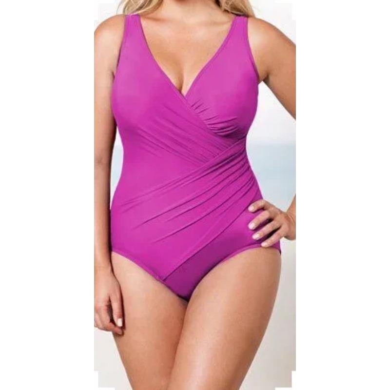 Baddräkt i ett stycke Sexig Bikiniöverdel Mage Döljande Se Smal V-ringad Sexig Rygglös Monokini Badkläder Baddräkter Strandkläder