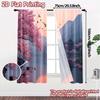 2pcs, 2D FLAT PRINTING Curtains (Without Rod) SereneSpring Popular Print Curtains Fabric Curtains Holiday for Living Room,