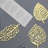 Leaf Mold Chocolate Gumpaste Mold Wedding Birthday Cake Decor Leaves Silicone Candy Mold Fondant Mold Fondant Lace Pad Cake Mold