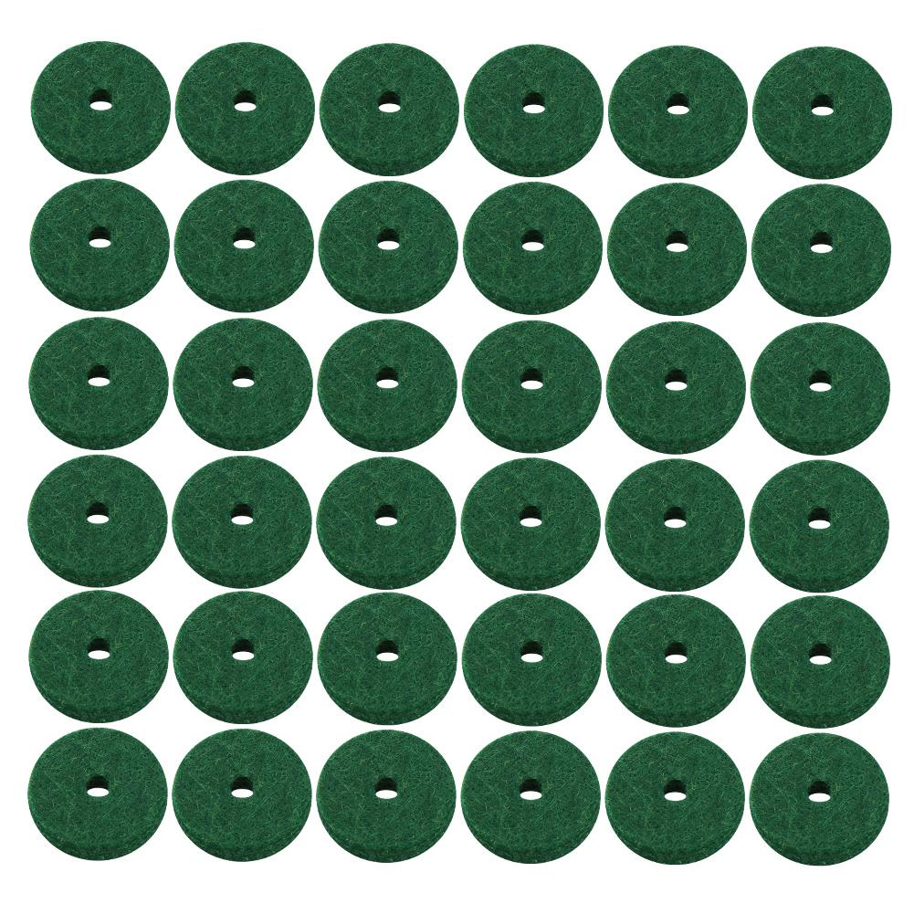 180PCS Green Pure Wool Piano Keyboard Felt Pad Round Musical Instrument Accessory