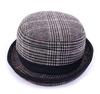 Manneri Pork Pie Large Size 62cm Various Options Men's Hat, (XL), (Glen Check, Red)