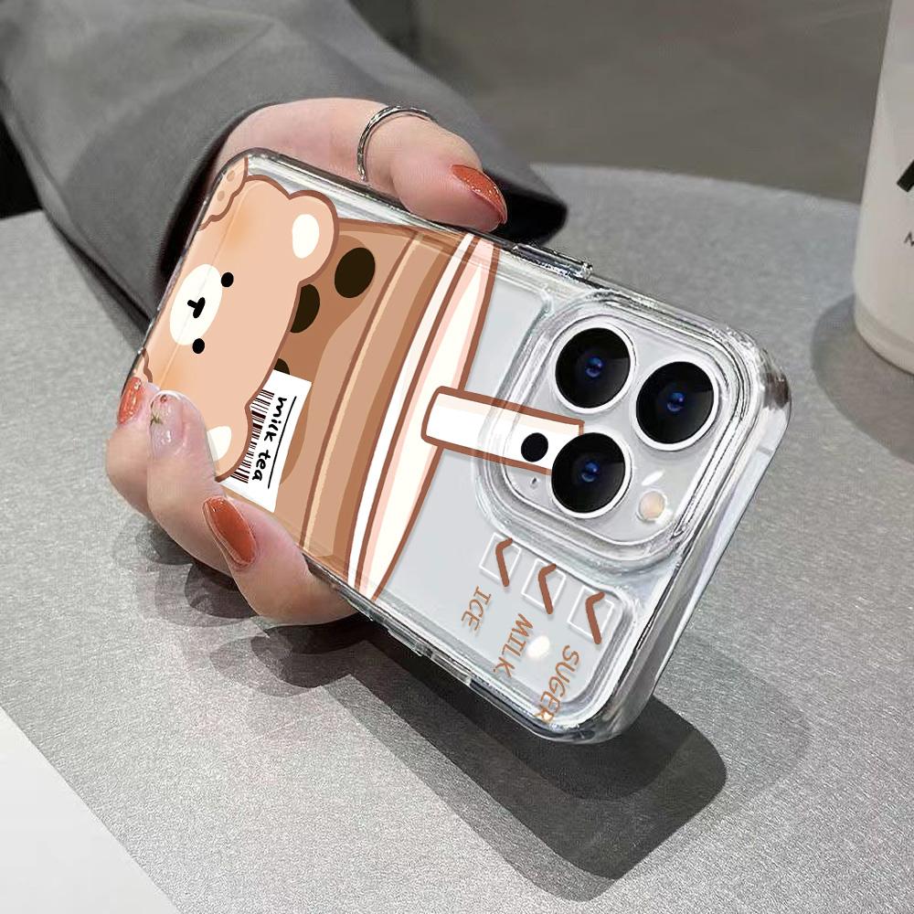 Silicon Bear Case For Samsung A05 A54 5G A55 A35 A34 A53 A52 A24 A23 A22 A15 A14 A13 S24 Ultra S23 Plus S21 S20 FE Fundas Covers