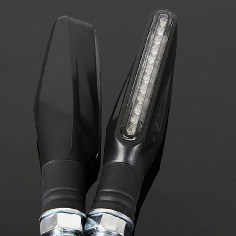 4pcs Universal 12LED Motorcycle ATV Turn Signal Indicator Light Blinker Amber