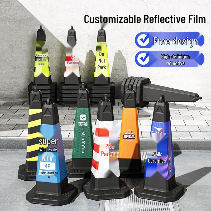 Reflective Traffic Cone & Parking Warning Sign