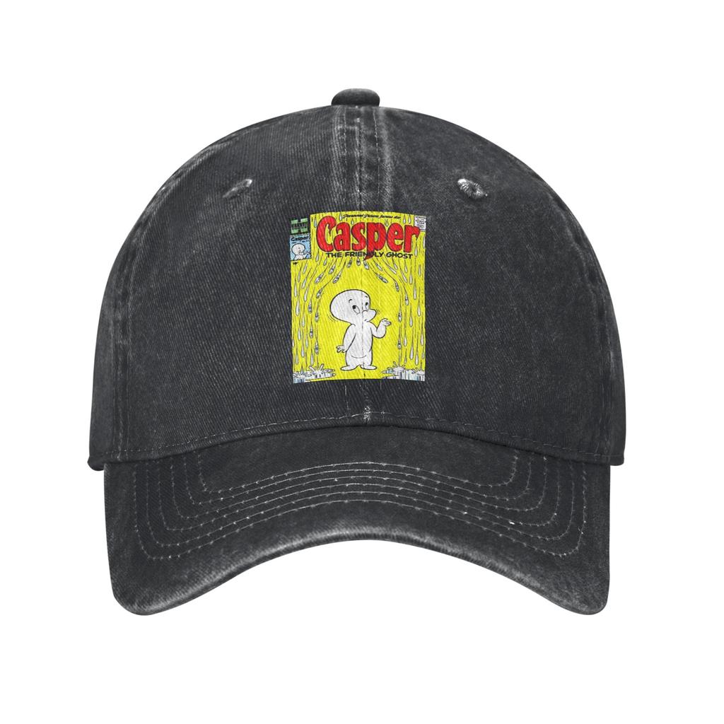 The Friendly Ghost Casper Denim Cap Casual Baseball Caps Adjustable Hat Summer Unisex Baseball Hats