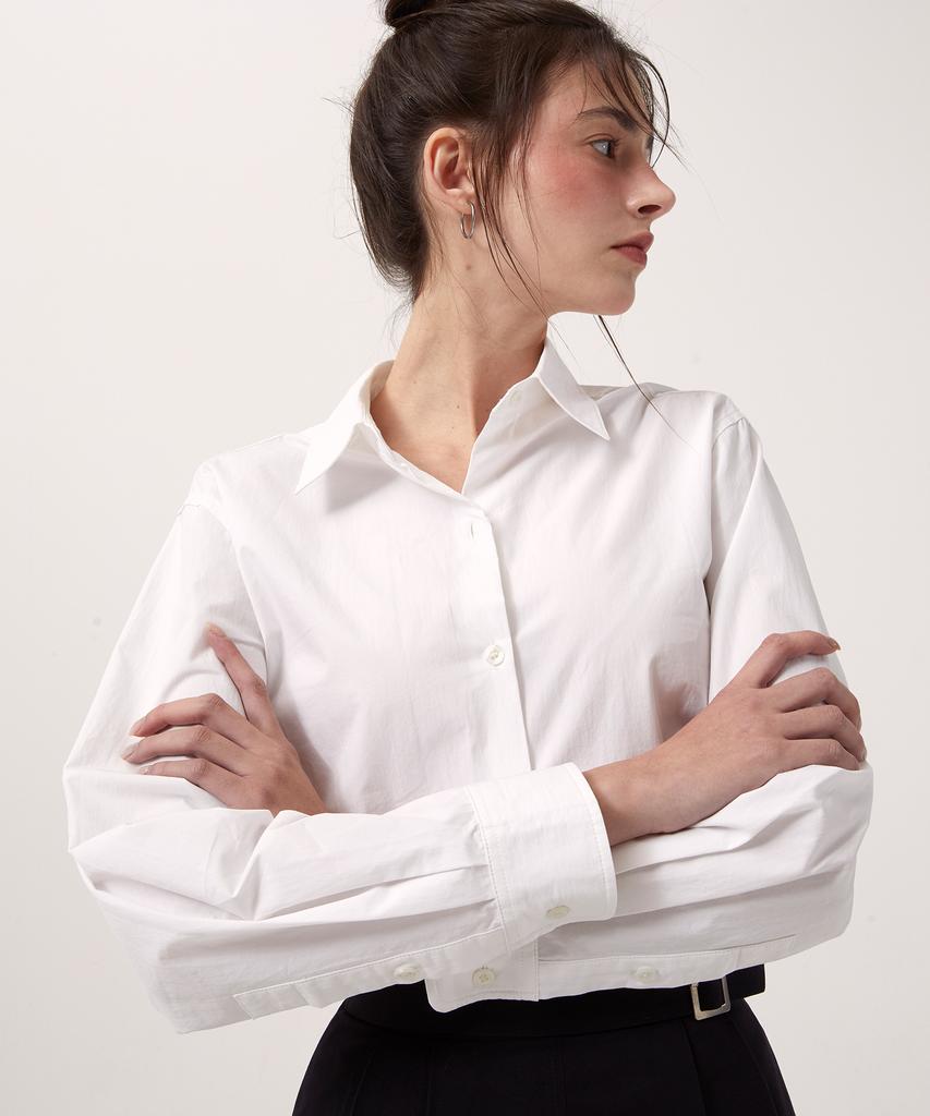 MOYORA Essential Poplin Shirt [White]
