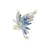 Trendy Gradient Crystal Butterfly Brooch Exquisite Elegant Brooch Pin for Women Ladies Fashion Accessories Jewelry Gift
