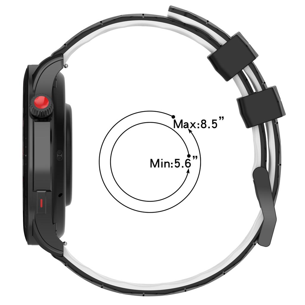 22mm 20mm Silicone Strap For Samsung Watch 7/6/5/4 Huawei Watch 4/3/GT5-4-3 Football Pattern Bracelet Amazfit GTR 4/Balance Band