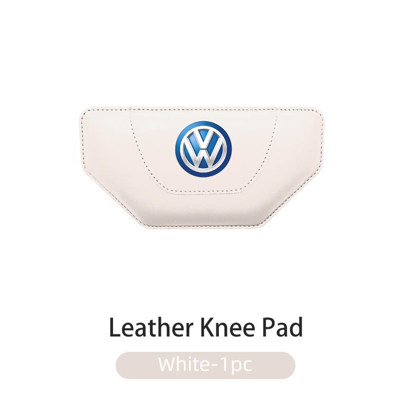 Hub Caps For Volkswagen VW Car Knee Support Cushion Auto Trapeze Leather Anti Fatigue Leg Pad Golf 4 5 6 7 Polo Jetta Sagitar Ma