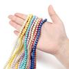 100pcs/lot 4-10mm Mixcolour Round Glass Beads Loose Beads Bracelet Earrings for DIY Jewelry Making Finding Accessories