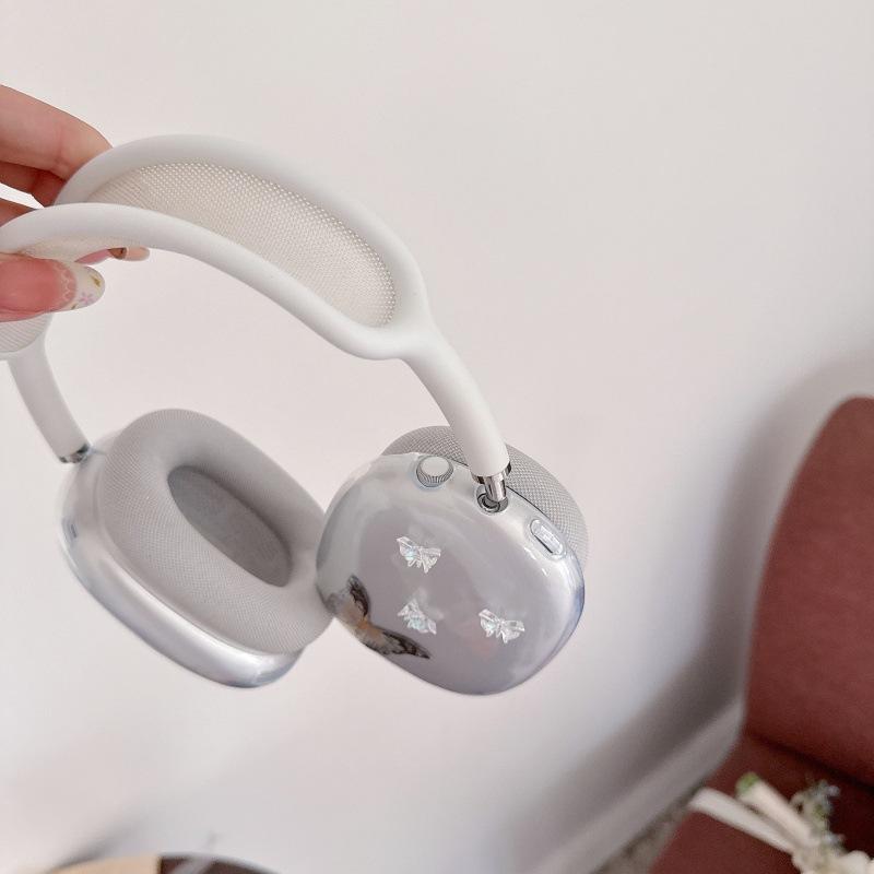 Electroplating butterfly for apple AirPods max protective case headset protective case AirPods simple