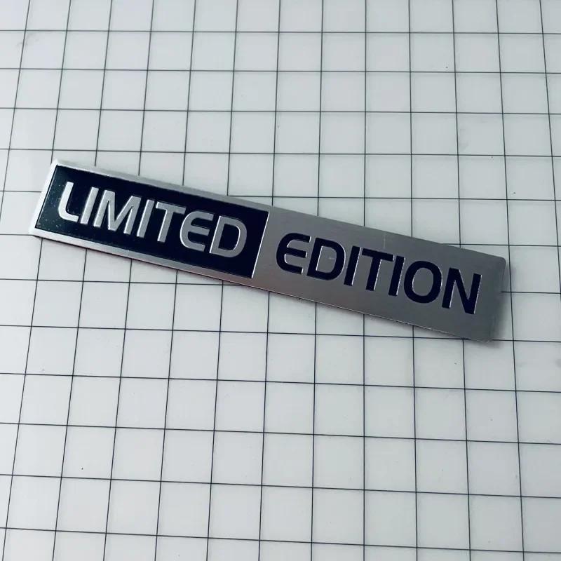 3D Metal Aluminium Silver Black Logo LIMITED EDITION Emblem Car Fender Badge Trunk Decal LIMITED EDITION Stikcer Accessories