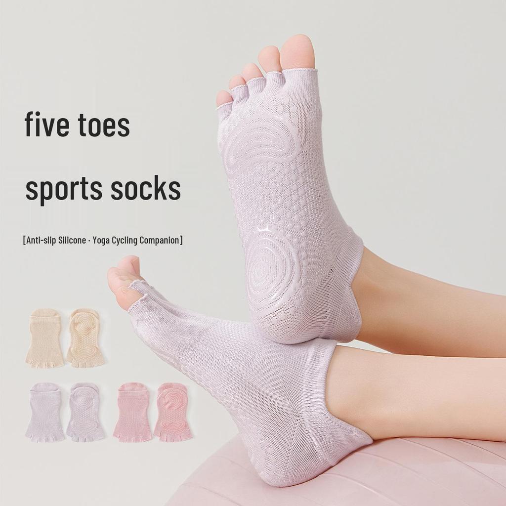 Women's Non-Slip Yoga & Pilates Open-Toe Socks for Spring and Summer