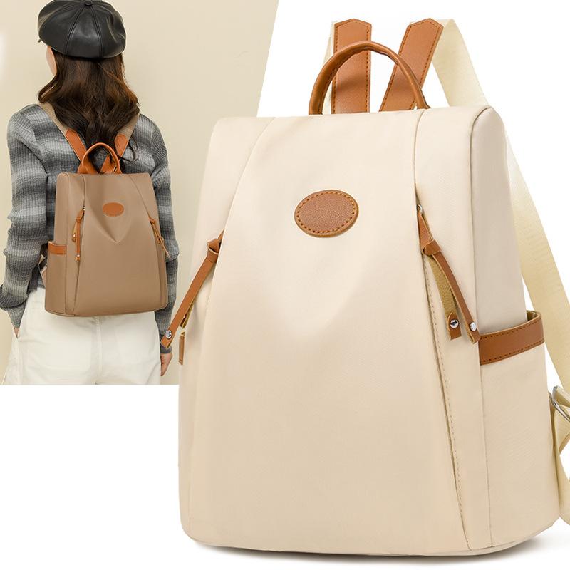 Schoolbag1011 Anti-theft Women's Backpack Waterproof Oxford Cloth Backpack Travel Commuter Versatile Women's Bag Anti-theft Backpack