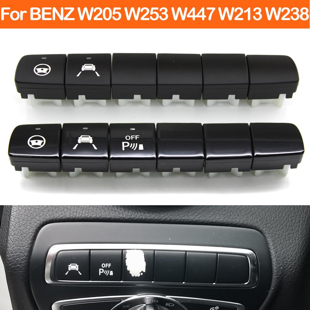 Car Block Radar Cruise Lane Assist Button Headlight Camera Parking PDC Sensor Switch For Mercedes BENZ W205 X253 W447 W213 W238