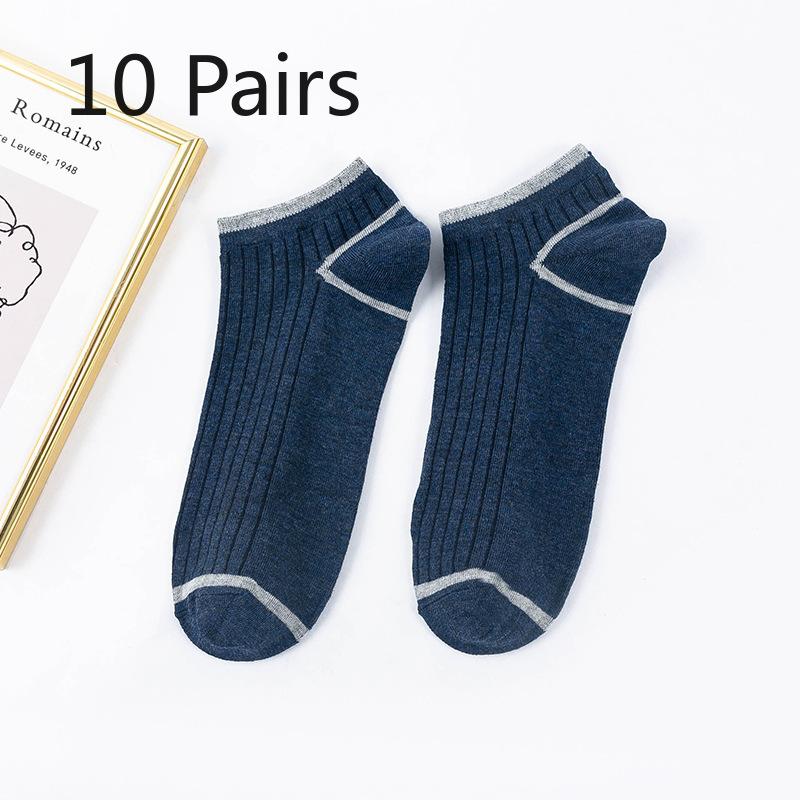 

10 пар мужских весенне-осенних ретро повседневных дымчатых носков-невидимок с неглубоким вырезом 10 Pairs