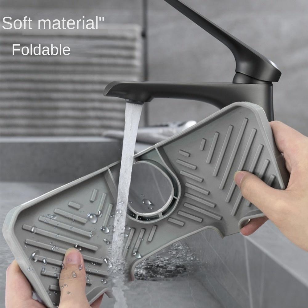 Za Baterii Ochrana proti Stříkající Vodě Silikonová Odkapávací Podložka na Dřez Přenosná Podložka na Zachytávání Vody Koupelna