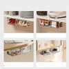 Transparent Drawer Storage Box Pull-Out Under Mirror Cabinet Oragnizer Case Bathroom Cotton Stick Makeup Holder