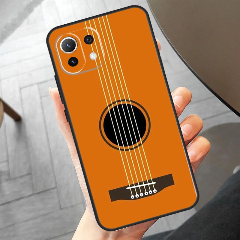 Guitar Violin Fiddle Music Case For Xiaomi 14 13 Ultra 11T 12T 13T Pro 12 Lite POCO X6 F6 Pro M6 X5 X3 F3 M5s F5 Cover