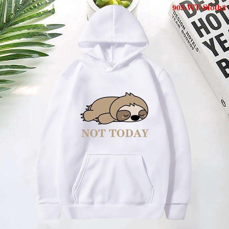 Sloth Hoodies Women Sweatshirts Plus Size Men Casual Long Sleeve Clothing Cute Warm Pullover