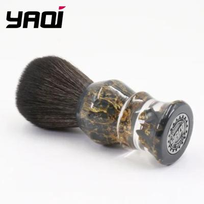 Yaqi DEEP STONES 24mm Setole Sintetiche Manico in Resina Pennello da Barba Umida da Uomo