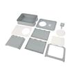 Cat Litter Box Fully Enclosed Drawer Type Prevent Leakage Large Space Kitten Toilet Box for Indoor Gray