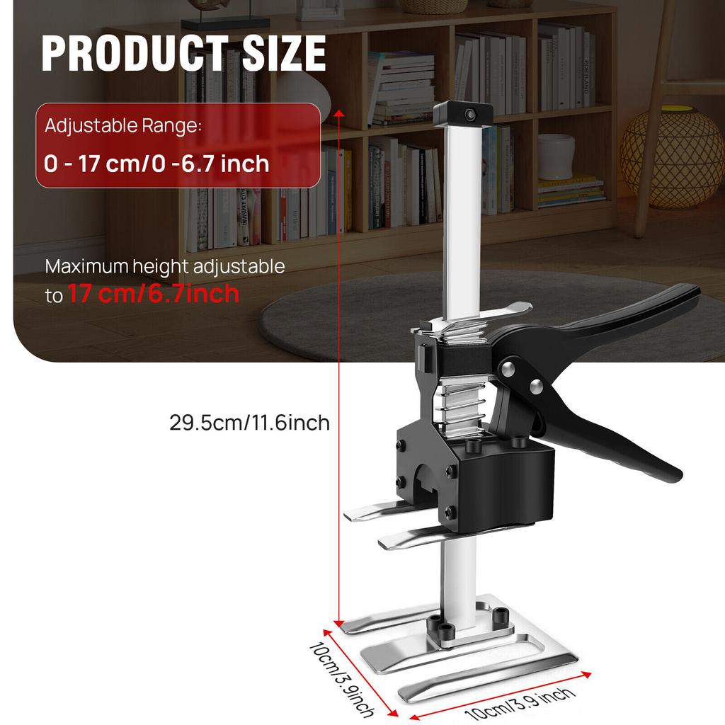 DayPlus 2 Packs Labor Saving Arm Jack,Hand Lifting Tool Jack with 0-17cm Adjustable Height Arm Hand Tool,170kg/375LB Lifter Jack