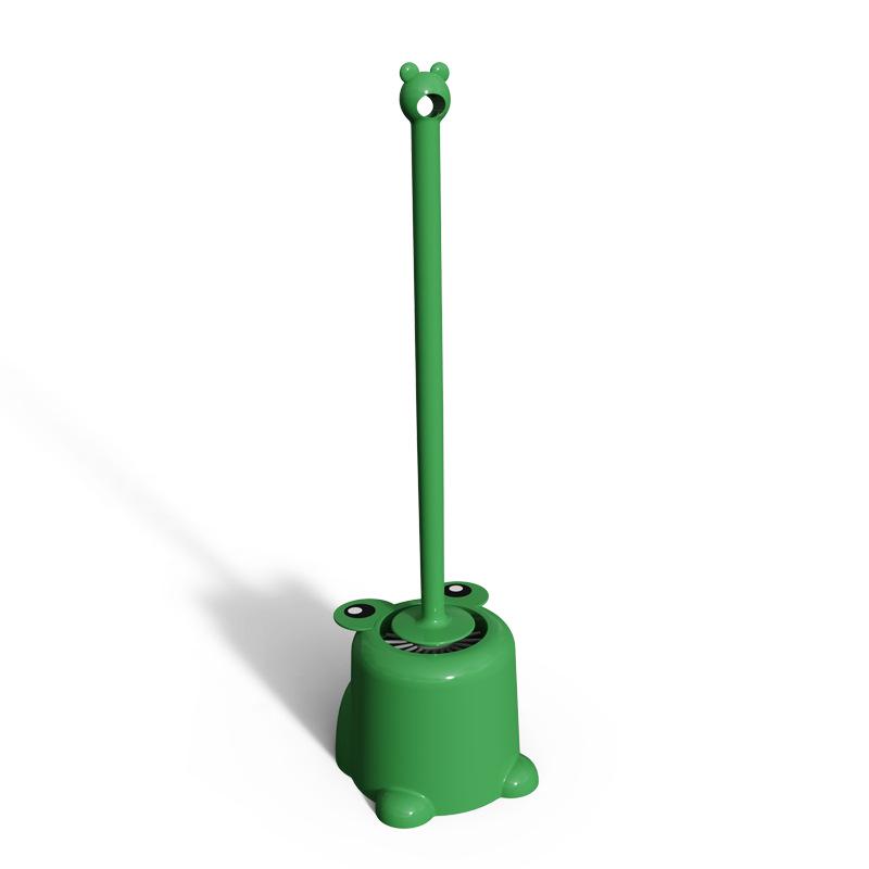 Wall-Mounted Luxury Soft Bristle Toilet Brush with Long Handle and Base