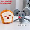 Cute Funny Cartoon Bread Thief Mouse Plush Toy Doll Pendant For Young Adults