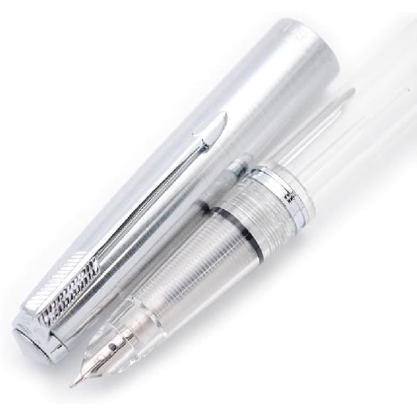 czxwyst 601 Steel Cap Vacumatic Fountain Pen (transparent-2)