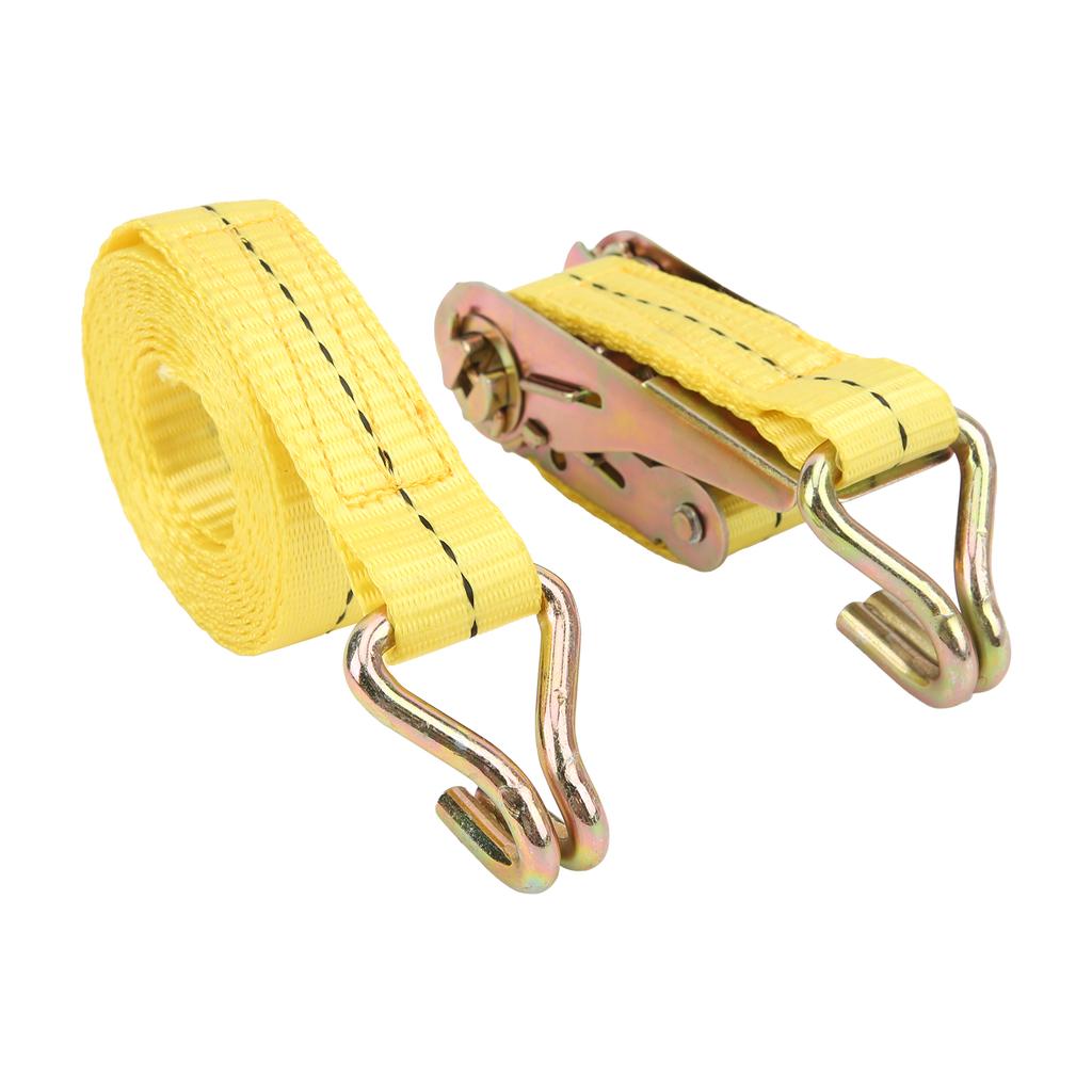 Porable Tensioning Belts Adjustable Cargo Straps Ratchet TieDown Luggage Bag Bind Belts(5m 16.4ft )