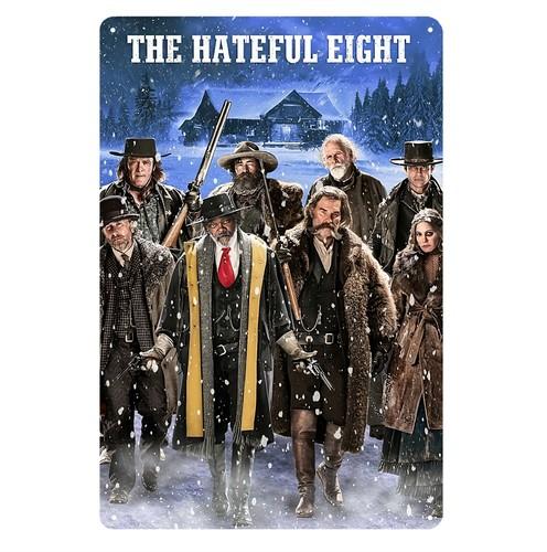 The Hateful Eight Quentin Tarantino Movie Metal Poster Tin Sign xcm 20x30cm(7.8x11.8inch)