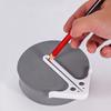 Multipurpose Wood Center Positioning Tool Lightweight ABS Ergonomic Design Suitable For Various Materials And Projects