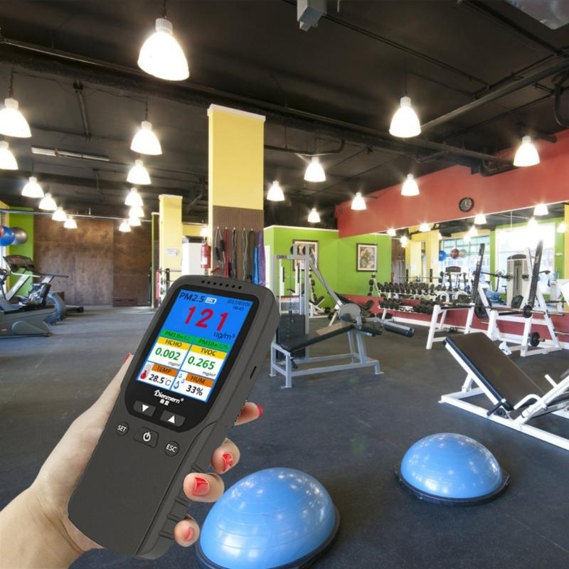Multifunction Gas Analyzers Lightweight Design Build in Alarm Systems Immediate Air Quality Data Temperature Humidity Test